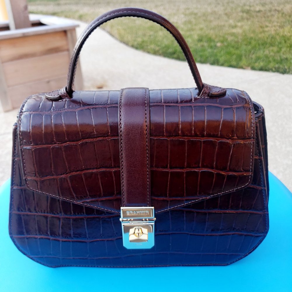 Brahmin Annabeth Crossbody Chocolate Brava Brown